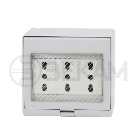 Caja Estanca IP55 Triple Enchufe - Bekam