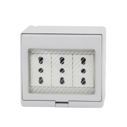 Caja Estanca IP55 Triple Enchufe - Bekam