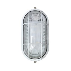 Foco Tortuga Oval Aluminio E27 IP44