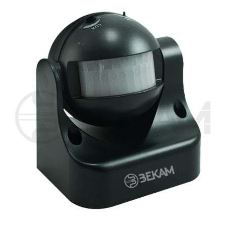 Sensor Movimiento Negro 180° - Bekam