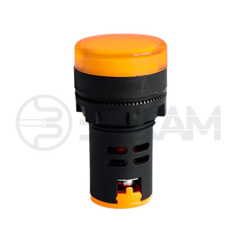 Luz Piloto LED Amarilla 22mm - Bekam