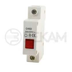 Luz Piloto roja riel din