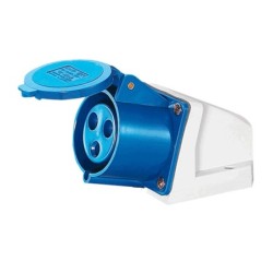 Hembra Sobrepuesta 16A Azul - Bekam