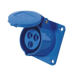 Hembra Embutida 32A Azul - Bekam